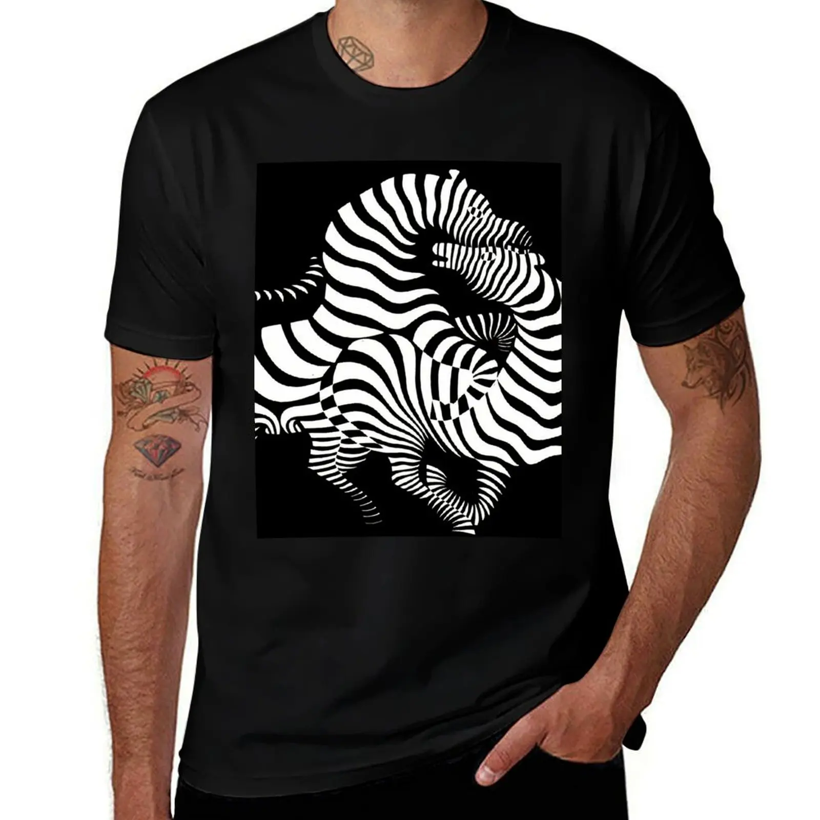 Original Paintings by Victor Vasarely, 1906-1997, France, Op Art T-Shirt graphic tee shirt hippie clothes mens designer t shirt