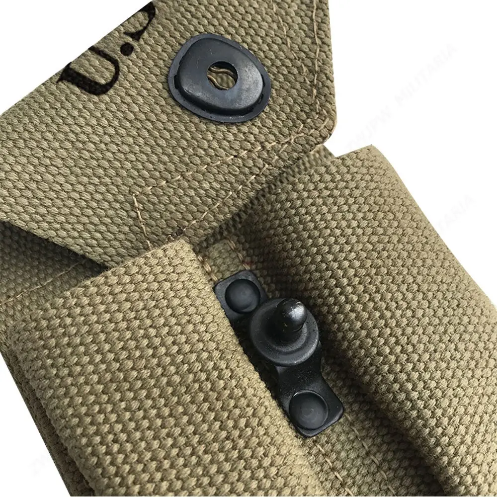 WW2 WWII US M1911 PISTOL AMMO POUCH American Twin Webbing Magazine Mag Carrier REPRO