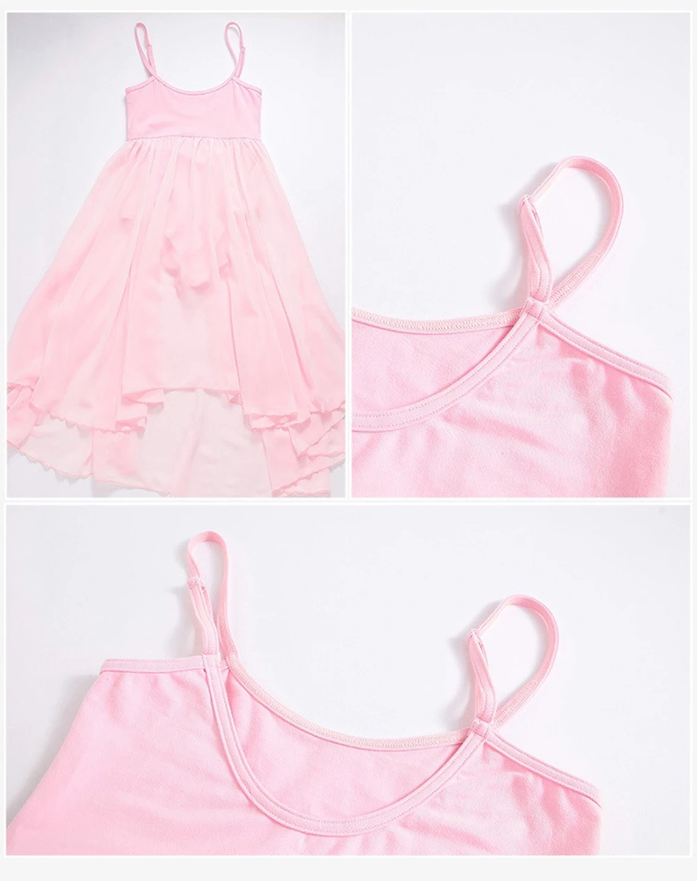 فستان باليه نسائي بحزام سباغيتي قطعة واحدة فستان بحمالات شبكي من الشاش بدلة رقص للكبار ملابس رقص قصيرة بدون أكمام