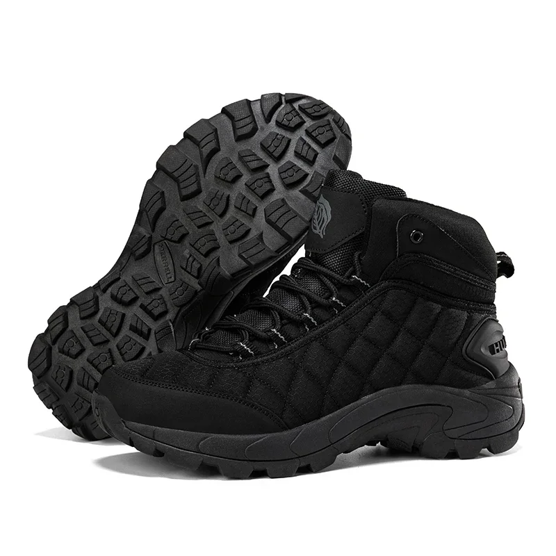 Botas antideslizantes de goma para hombre, calzado de senderismo al aire libre, desierto, otoño e invierno, talla grande 40-47, novedad