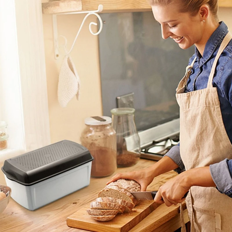 Innovative Bread Bin Keeps Baked Goods Bread Smart Bread Bin Fresh-Keeping Kitchen Storage Box