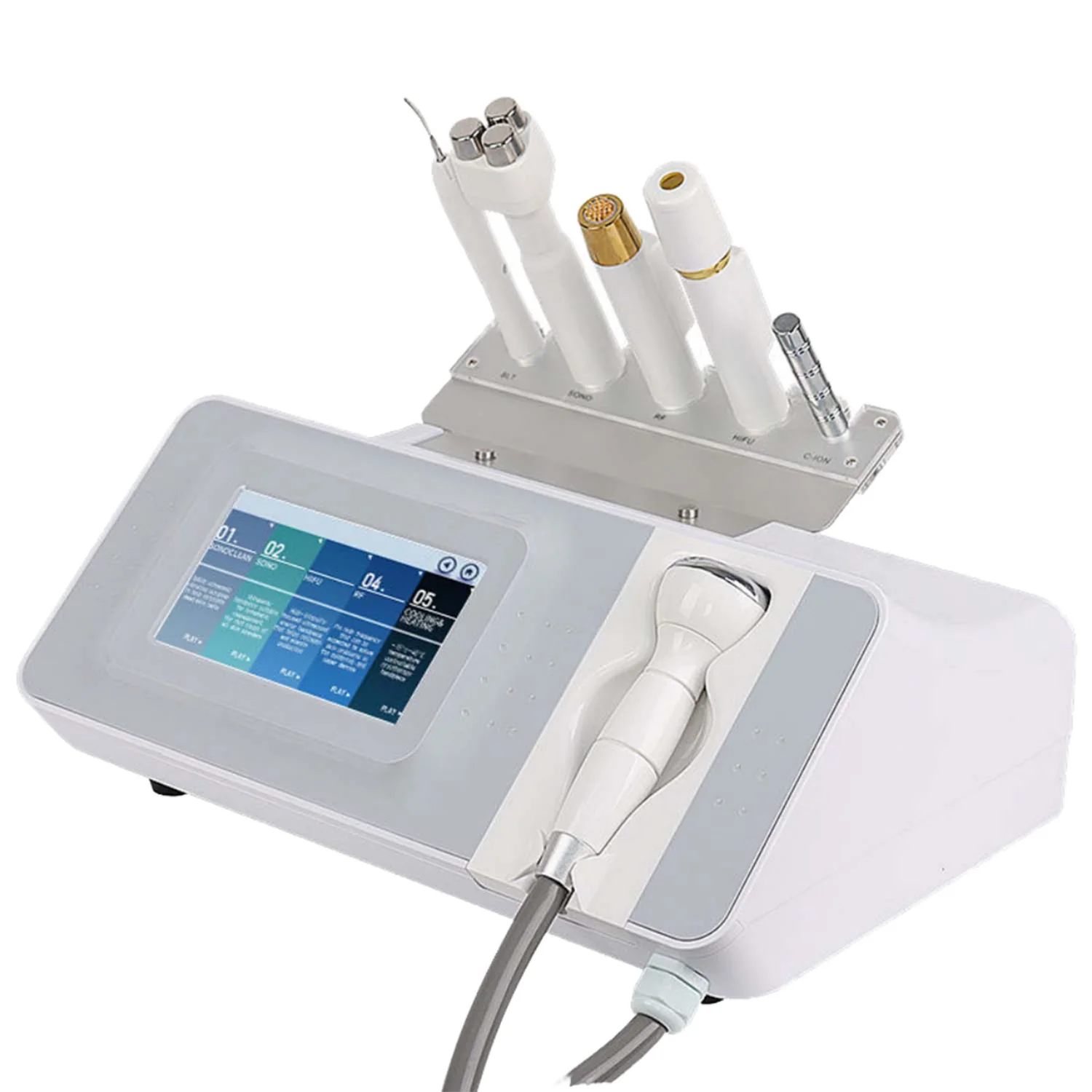 2026 Macchina per il lifting del viso 6 in 1 Radio di bellezza Micro impacco di ghiaccio elettrico Rafforzamento della pelle Rimuovi le rughe Macchina antietà