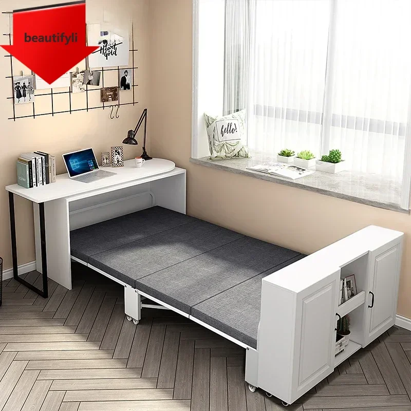 X188 Lunch Break Folding Bed Office Bed for Lunch Break Study Computer Desk Invisible Home Desk Telescopic