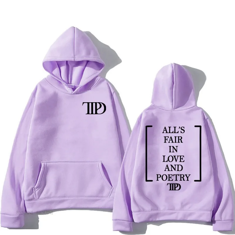 TTPD قسم الشعراء المزحفة هوديس النساء الرجال الهيب هوب هوديي غير رسمي البلوفرات خمر فضفاض عداء ببطء هوديي Y2k الملابس