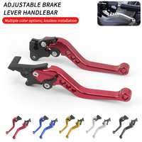 Universal 1 Pair Alloy Motorcycle Clutch Brake Lever Handle Adjustable Handlebar Motorcycle Extendable Handles