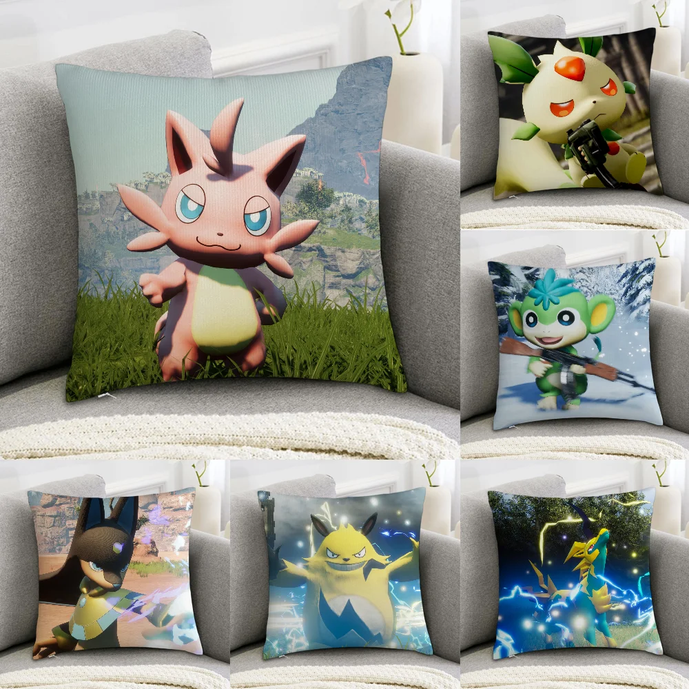 Game P-Palworld Pillow Case Sofa Decorative Home Double-sided Print Plush Square Throw Pillow Covers Cushion Decor Cover