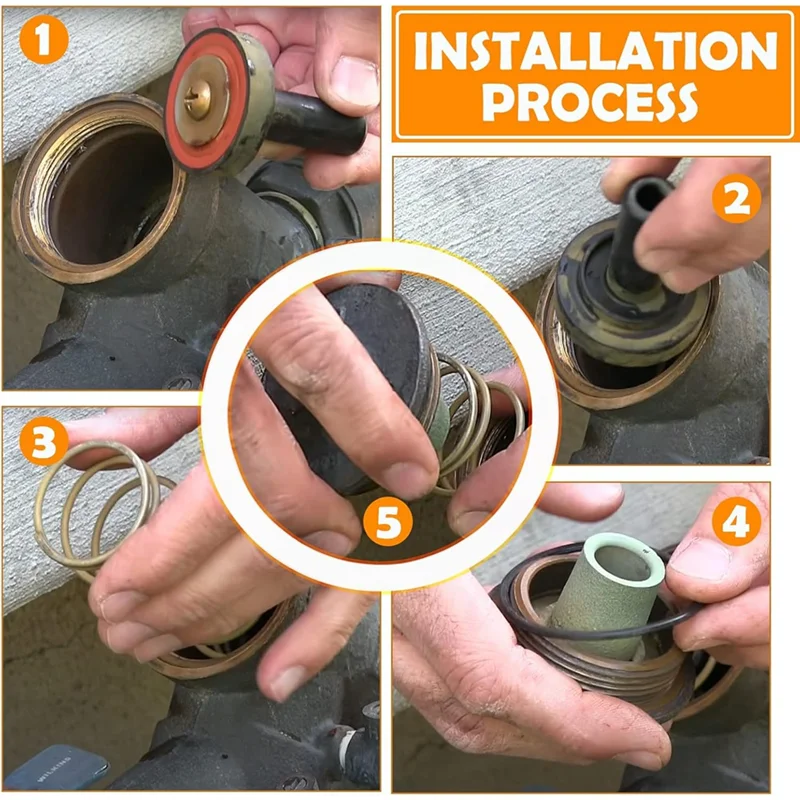

A040-3/4In-1In Complete Repair Kit Fits Replace For Zurn Wilkins 975XL And 975XL2 Replacement,Complete Backflow Repair Kit