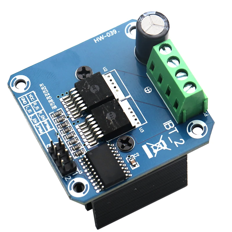 High-power รถอัจฉริยะมอเตอร์ไดรฟ์โมดูล BTS7960 43A current จํากัดควบคุม Semiconductor เครื่องทําความเย็น DRIVER