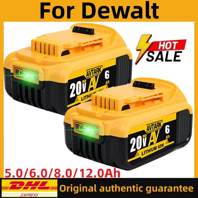 

20V 6.0Ah,for dewalt battery 20V DCB200 18650 Replacement Li-ion Batteryfor DeWalt 20v battery,DCB205 DCB201 DCB203 Power Tool