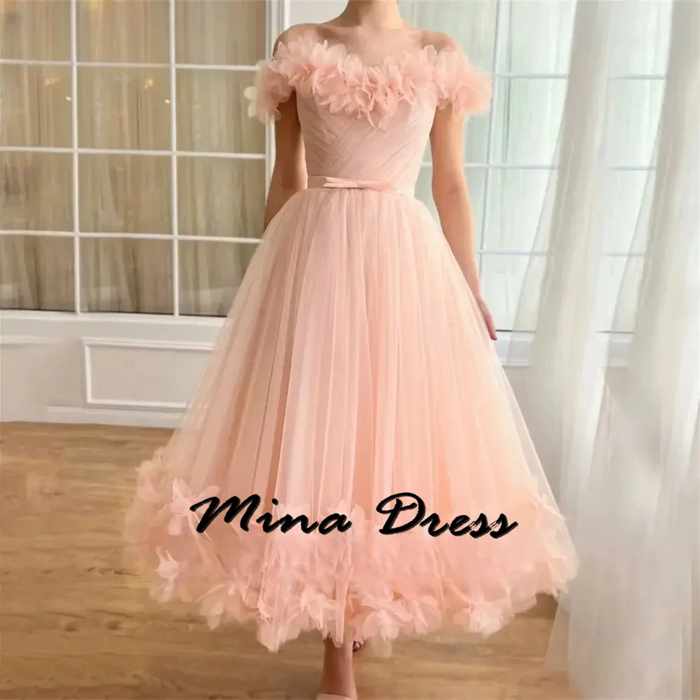 Mina Wedding Party Dress Dresses for Formal Occasions Backless Bridesmaid Dress Woman Off the Shoulders Ball Gowns Chiffon Prom