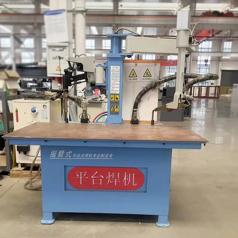 Professional Aluminum Stainless Steel Plate Resistance Swing Arm Platform Point Tack Spot Welder Welding Machine Price