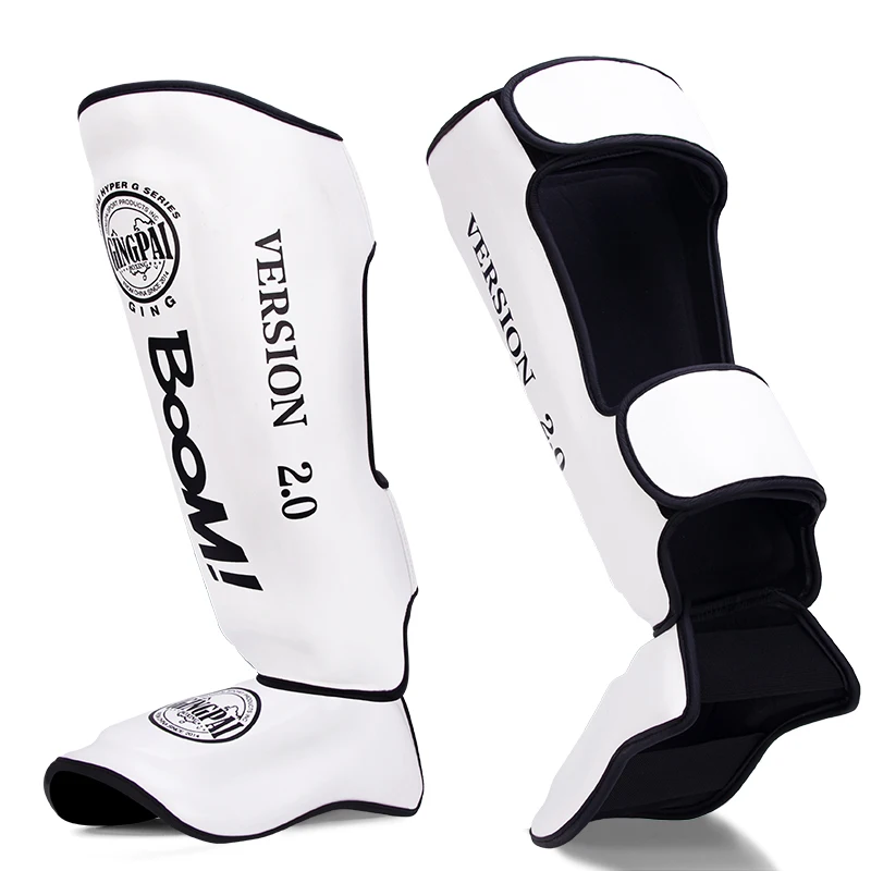 

Muay Thai Kids Adult MMA Boxing Shin Guard Instep Leg Protector Pads PU Leather Thicken Kick Foot Training Support Leg Warmers