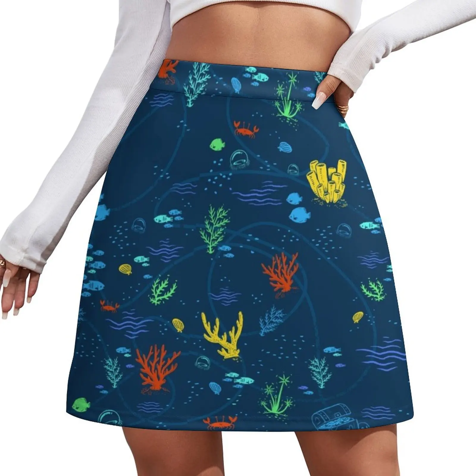 

Deep Sea Rainbow Mini Skirt skirt set Women's skirt summer clothes for girls