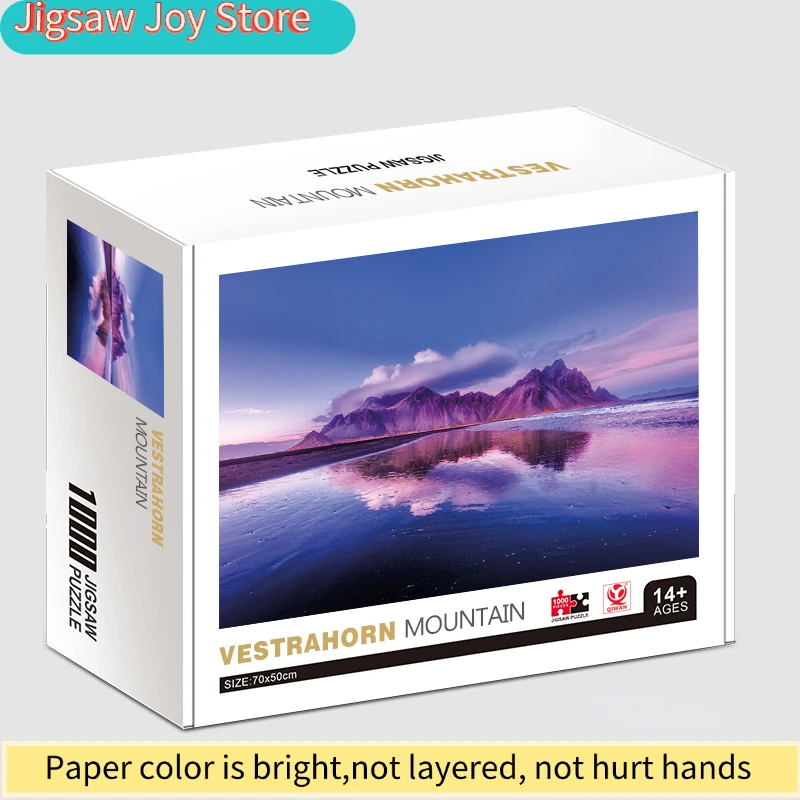 

Пазл для взрослых 70*50: Горы Вестрахорн, серия знаменитых картин, развивающие игрушки для обучения и творчества