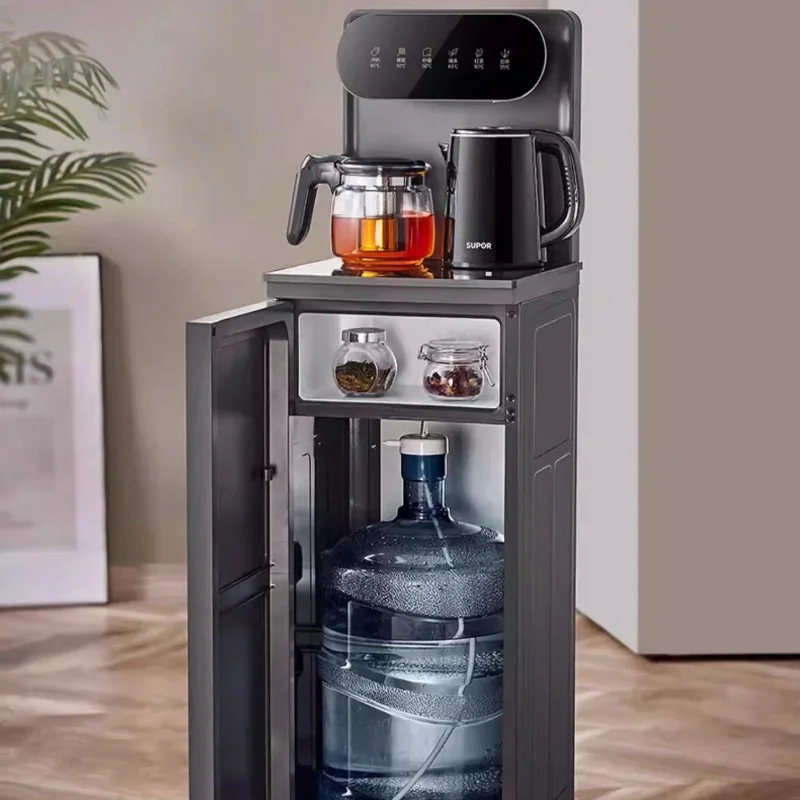 Vertical All-in-One Smart Tea Bar Water Dispenser Bottom Loading Fully Automatic Direct Drink for Home