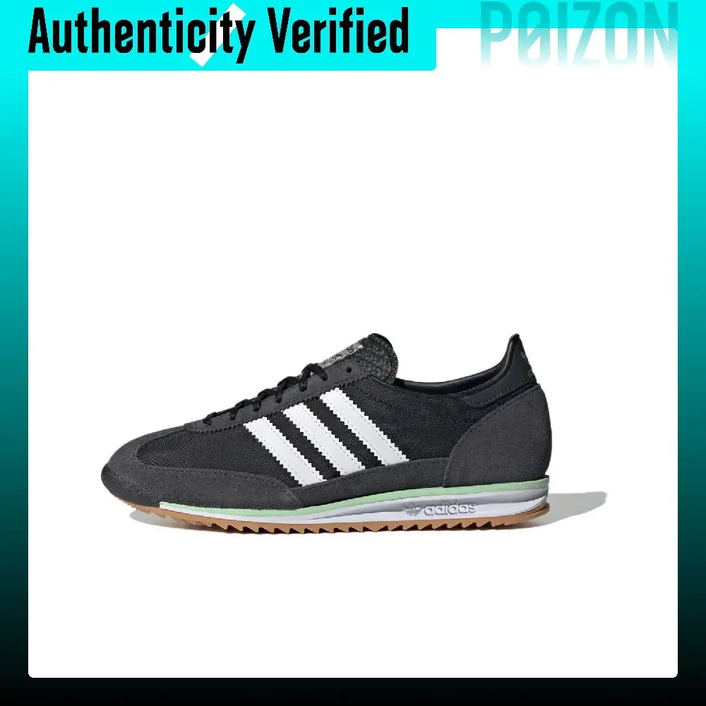 Adidas Originals SL 72 Soft And Comfortable Low top Running Shoes Unisex Black White Gray JH7390