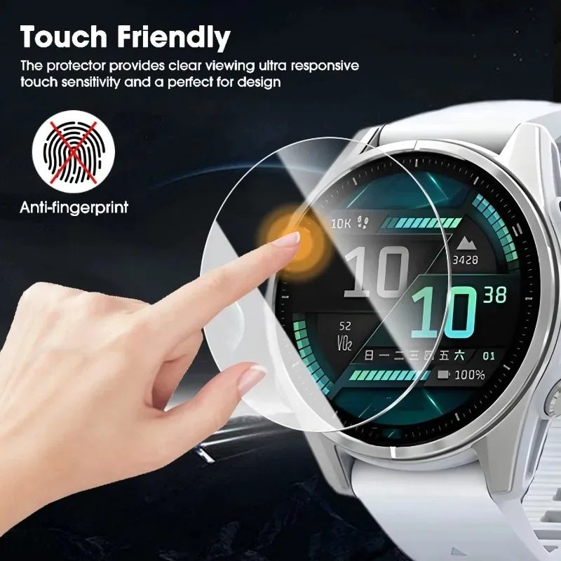Пленки из закаленного стекла премиум-класса 9H для умных часов Garmin Fenix 8Pro, защитные пленки от царапин для Garmin Fenix Watch 8Pro