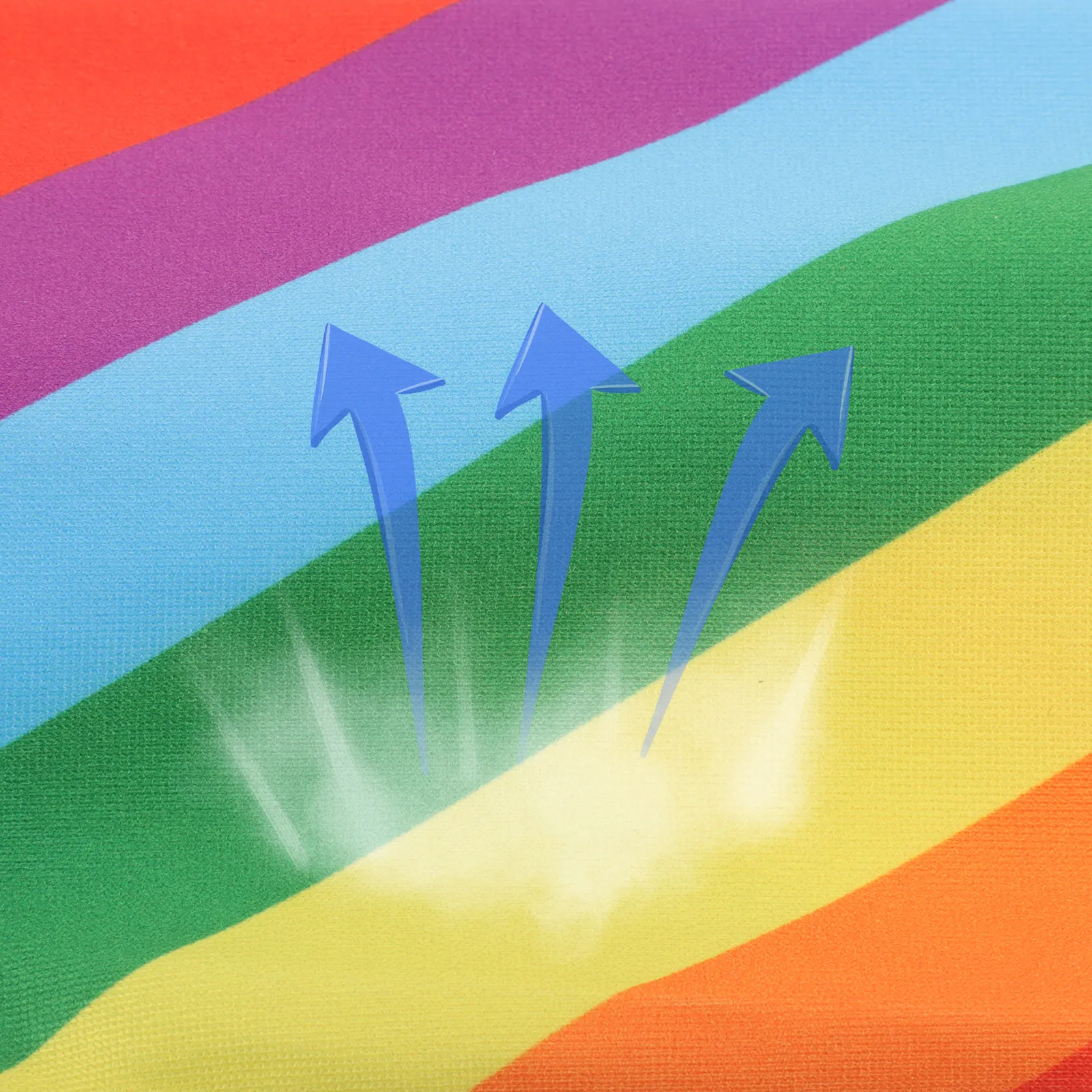 

Vibrant Rainbow Headband Moisture Wicking Soft Elastic Headband for Yoga Running Workout Fitness Sports Activities