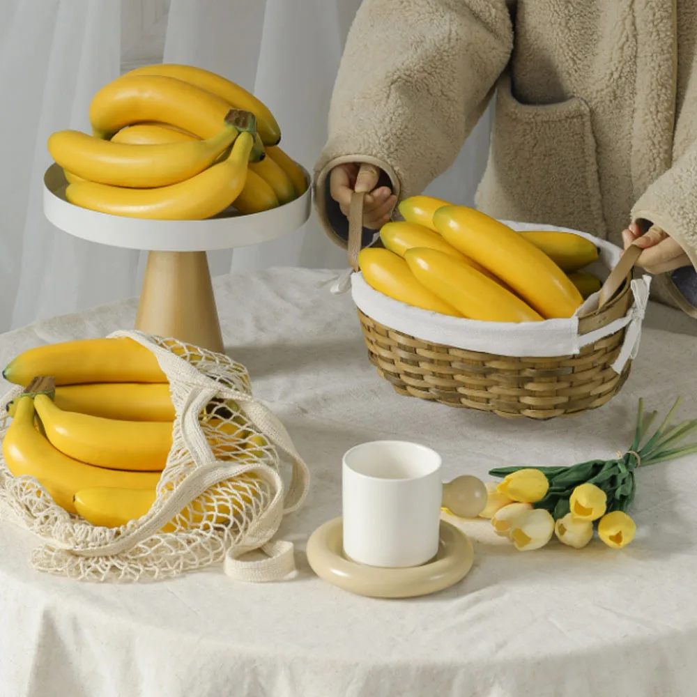 

Artificial Simulation fruit props home hotel bar cafe restaurant office table decoration party supplies fake fruit Banana model