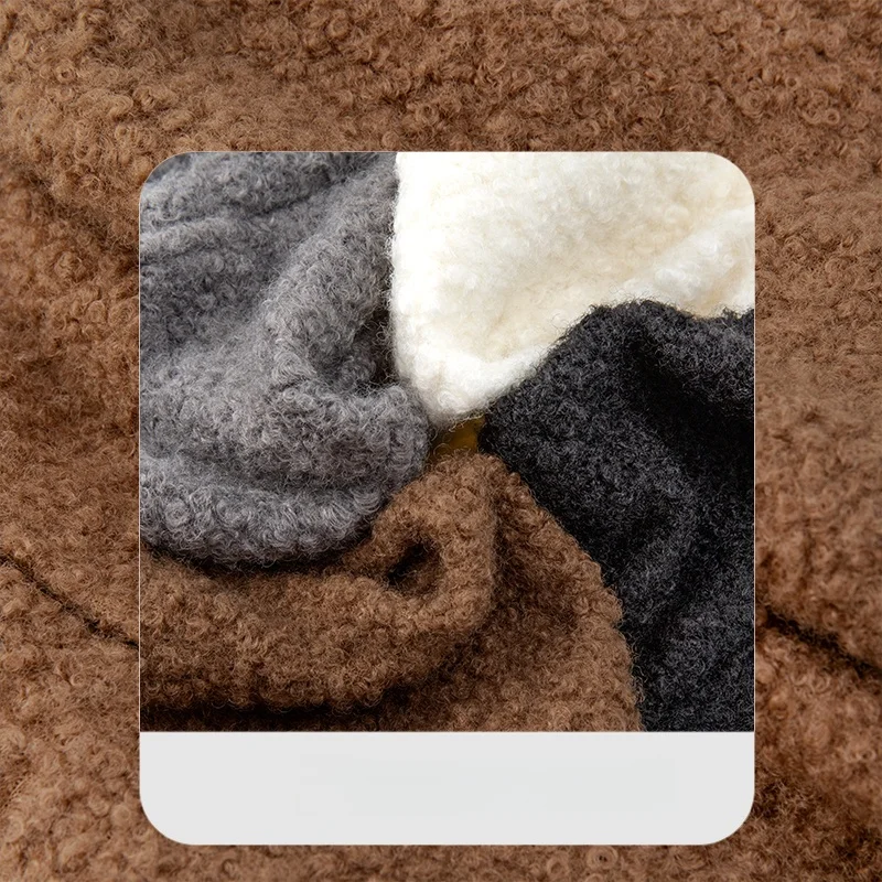 Calções de pele de cordeiro falso feminino cintura alta exterior usar calças quentes, outono inverno quente velo shorts moda coreana