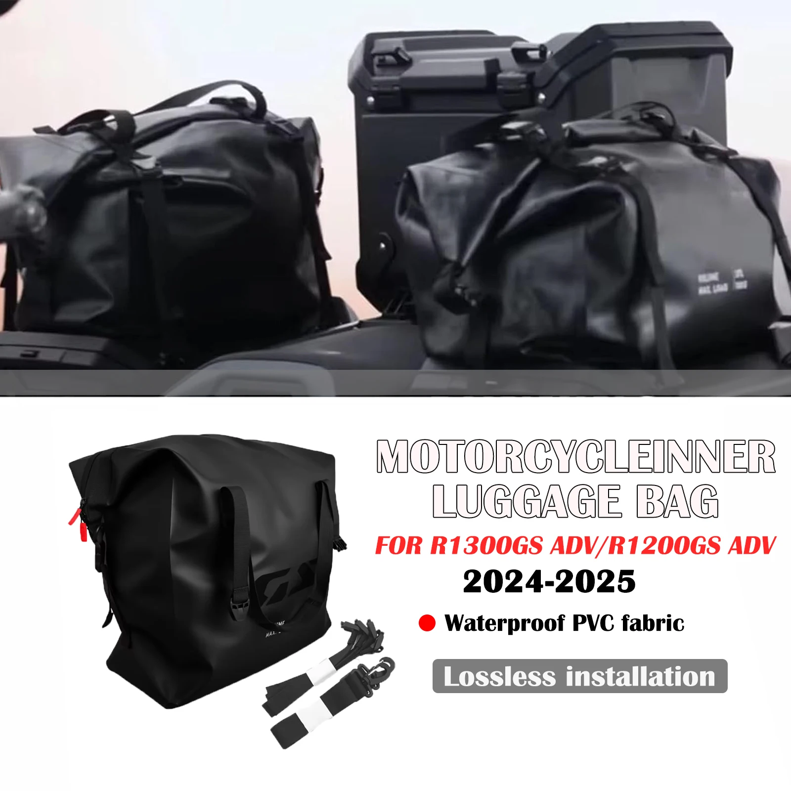 

New Waterproof Luggage Box Inner Bags motorcycle Aluminium Case Liner Bag for R1300GS Adventure R1200GS ADV 2024-2025