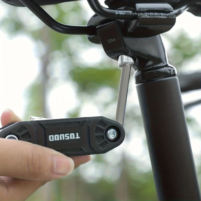 Portable 16-In-1 Mountain Bike Socket Multi-Tool, TOSUOD Versatile Wrench for Bicycle And Motorcycle Repairs