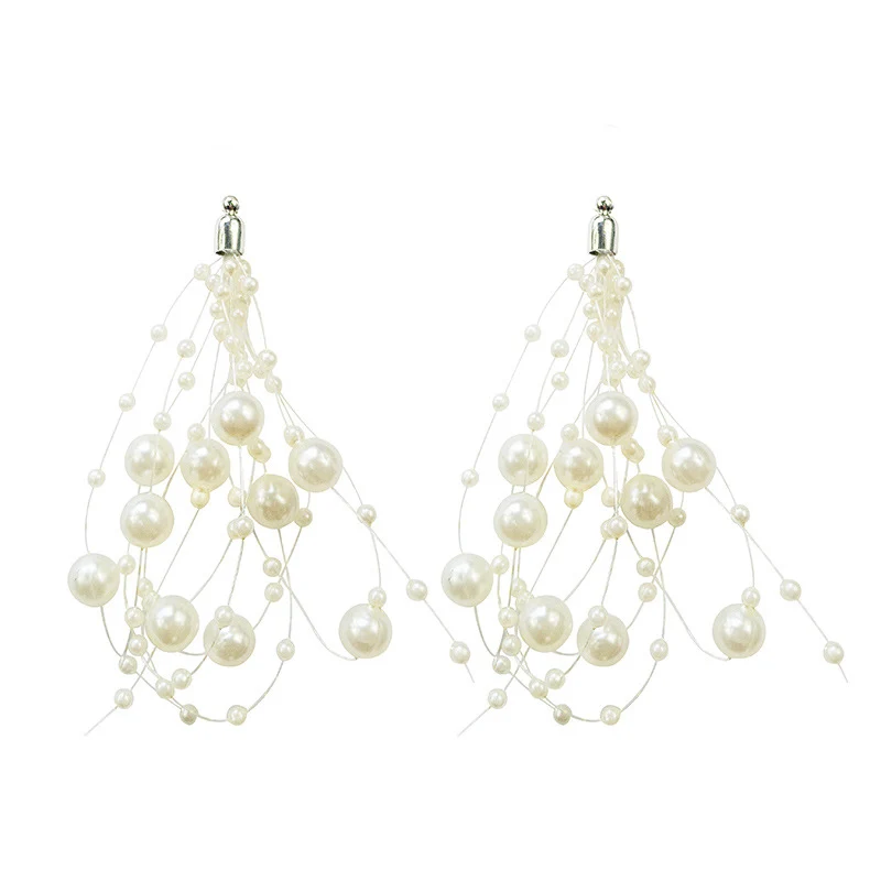 Engood 60Pcs Irregular Pearl Tassel Button Sewing Trim Embellishments Craft Buckle for DIY Jewelry Earring or Necklace Pendants