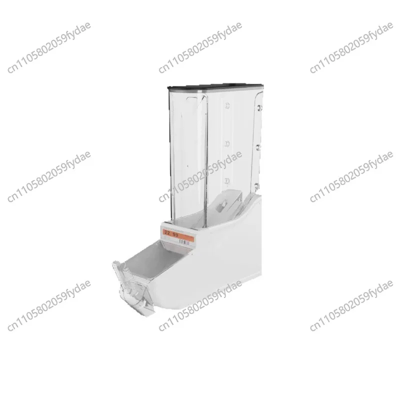 Grains display box, storage gravity box with lid, transparent food box bucket