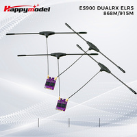 HappyModel ES900 DUAL RX ELRS Diversity Receiver 915MHz / 868MHz Built-in TCXO for RC Airplane FPV Long Range Drones DIY Parts