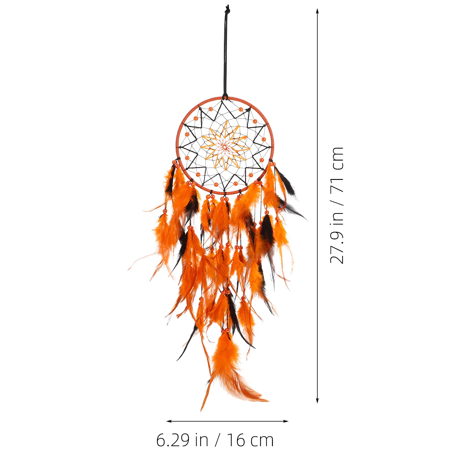 Plume Dream Catcher Wall Hanging Decor Handmade Boho Home Garden Bedroom Office Indoor Outdoor Hanging Ornament