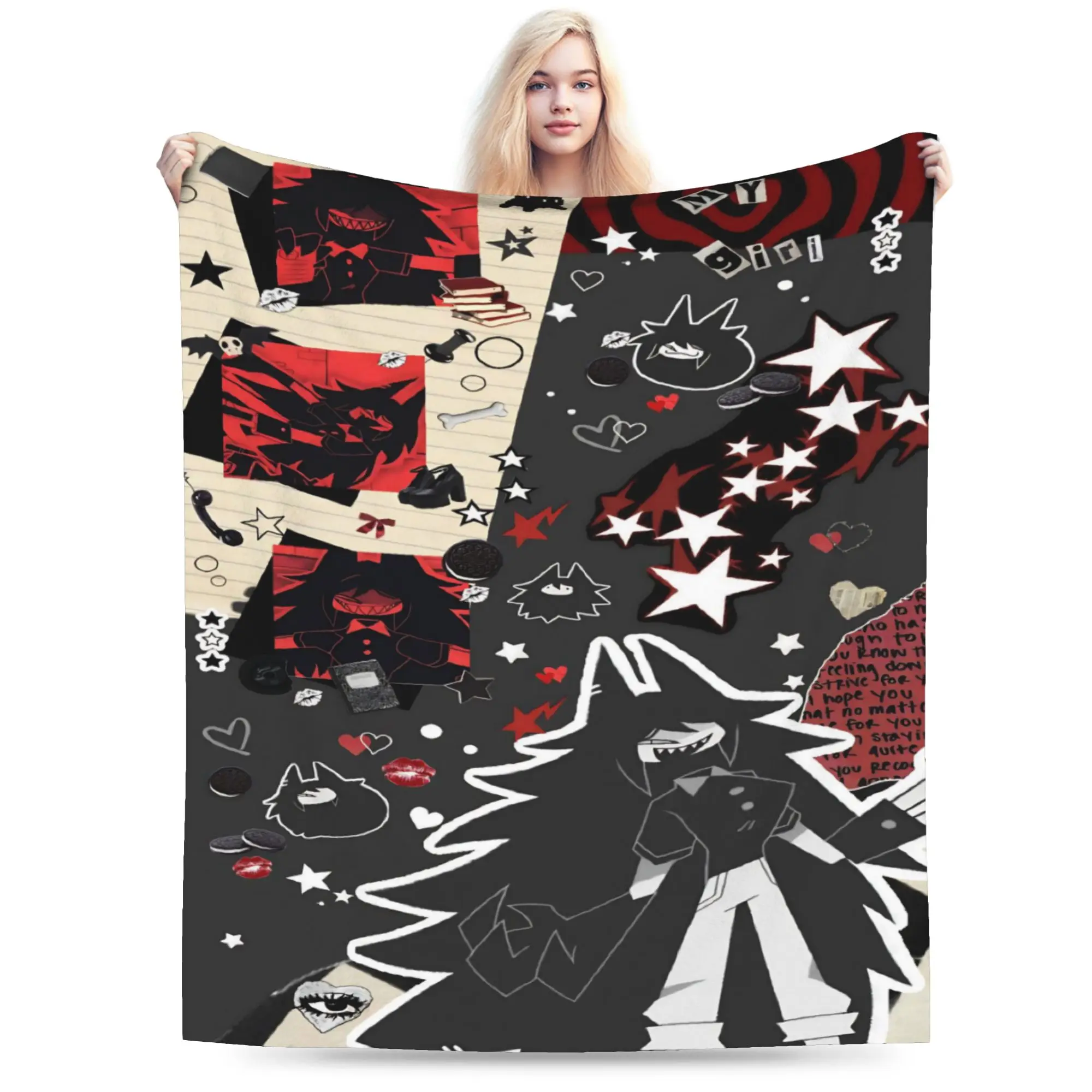 FPE Fundamental Paper Education Blankets Velvet  Relax Super Soft Throw Blanket for Bedding Quilt