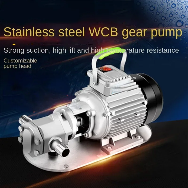 Self priming gear oil pump High viscosity engine oil Diesel edible oil gear pump