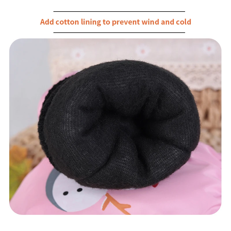 Cute Cartoon Children Ski Gloves Thicken Warm Kids Mittens 2-5Year Boy Girl Winter Windproof Outdoor Sport Glove Baby Hand Cover