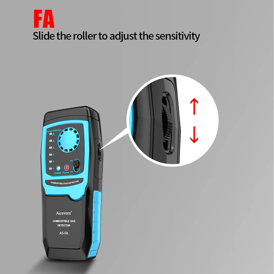 Aicevoos Combustible Gas Leak Detector Flammable Gas Methane Natural Gas Tester Sound Light Alarm Meter Leak Location Determine