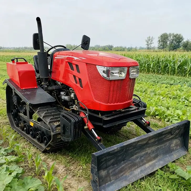 

Customized Multifunctional Crawler Tractor Rotary Tiller Full Terrain Mini Cultivator With Attachments