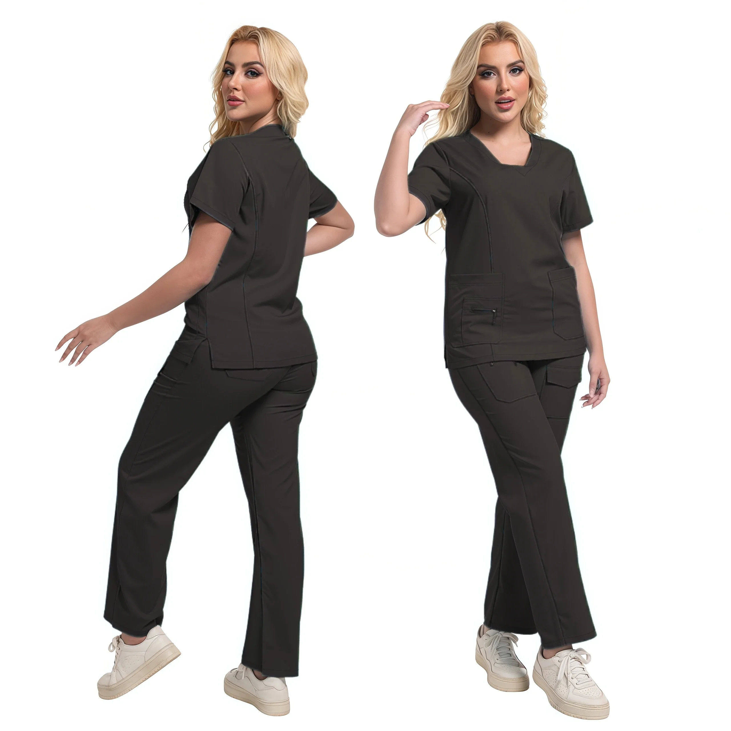 Ensembles de gIslande respirants pour femmes, uniformes de conception d'hôpital, vêtements de travail pour médecins et infirmières, vêtements de travail pour hôtel, chaud, savoir