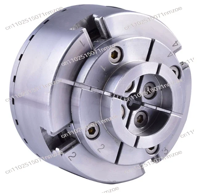 4/5 Inch Self-Centering Four Jaw Chuck, Umbrella Tooth Linkage Lathe Chuck for Woodworking Rotary Lathe