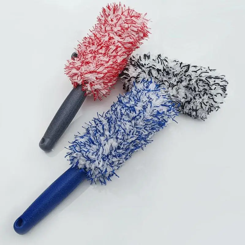 Plush Soft Microfiber Wheel Cleaning Brush Car Detailing Brushes For Auto Motorcycle Maintenance Care Clean Tool