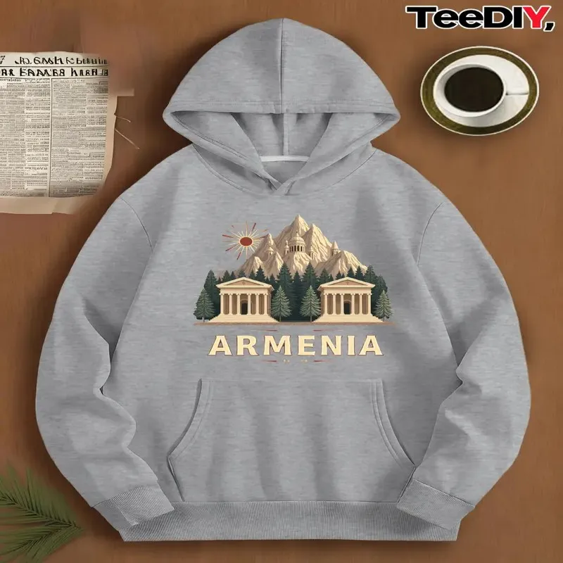 

Winter Fall Clothes Female Oversize Sweatshirt Women Plus Size Armenian Heritage Graphic Street Style Pure Cotton Fabric Trendy
