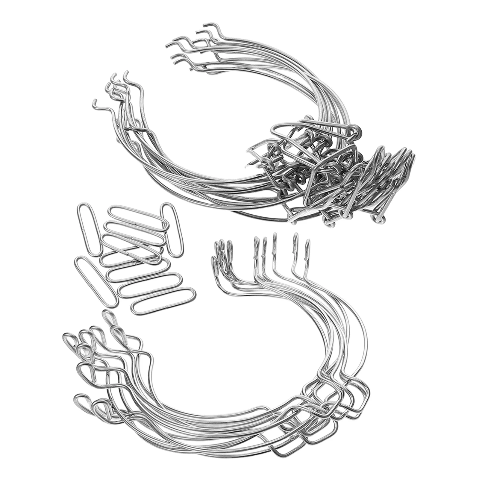 

10pcs Glass Jar Sealing Wire Clamp Locking Buckle Airtight Fastener Wide Mouth Canister Stainless Steel Collar Leakproof