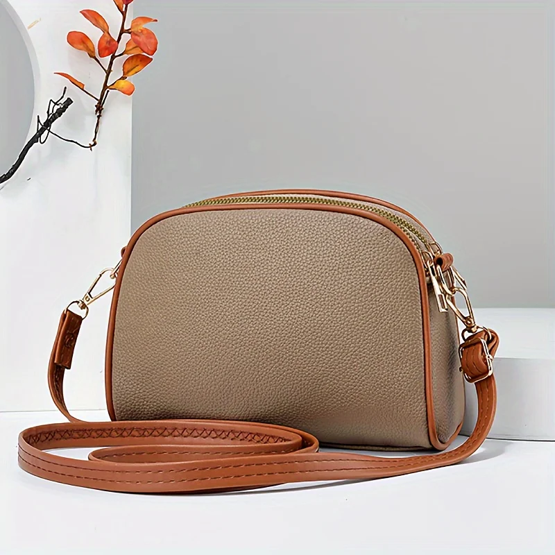 Fashion exquisite practical PU women\'s bag large capacity senior texture ladies shoulder crossbody bag