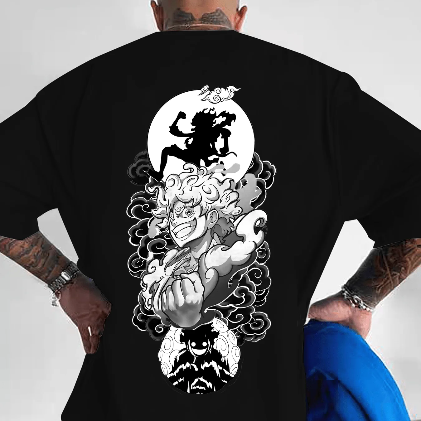 

Anime ONE PIECE Nika Luffy Harajuku Summer T-shirt Men's Cotton Fitness Vintage Street Oversized Women Casual Short Sleeves Y2k