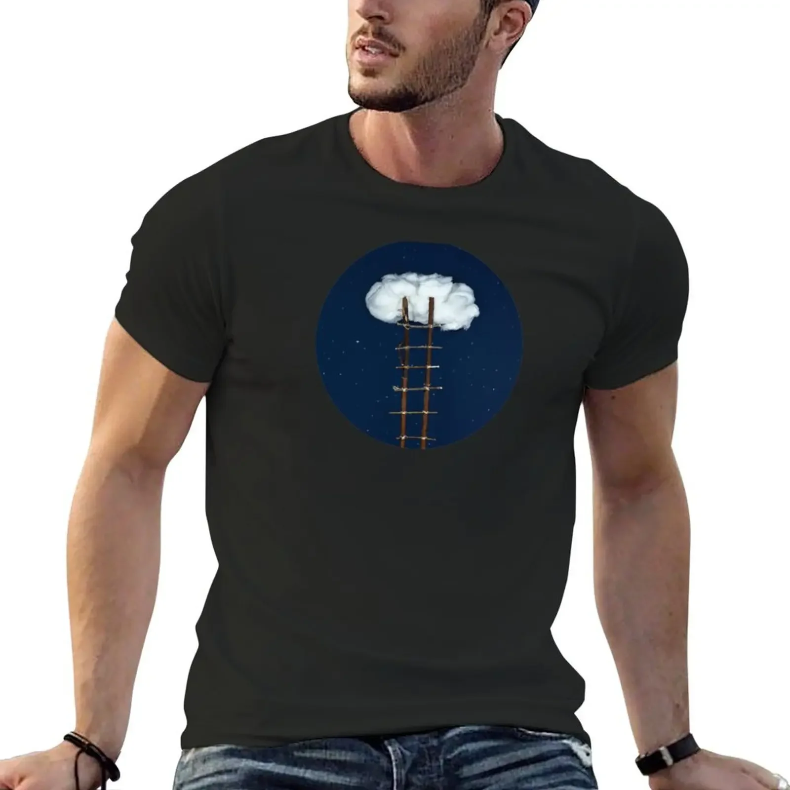 Stairway to the clouds T-Shirt graphics aesthetic clothes quick-drying mens t shirts casual stylish