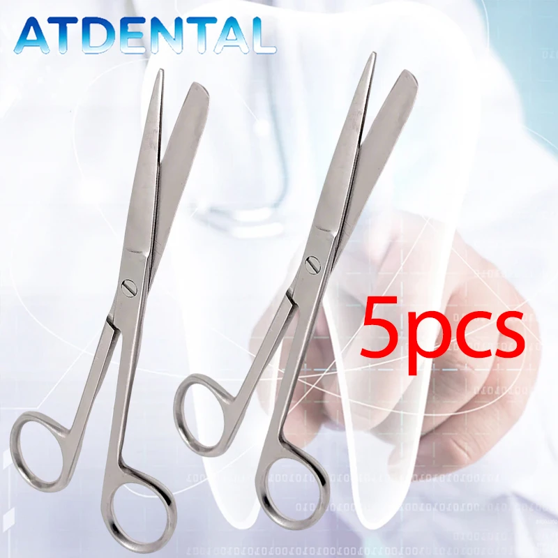 

Набор из 5 прямых хирургических ножниц для удаления швов, инструменты Спенсера для препарирования, профессиональные хирургические прецизионные инструменты