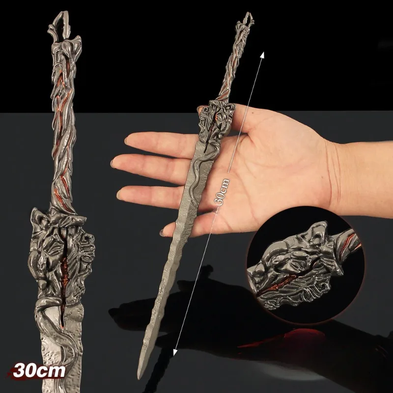 30 سنتيمتر العالم المثالي شي هاو سلاح دا لوه السيف كامل المعادن الحرفية نموذج تحصيل مكتب الحلي هدية عيد ميلاد لعبة صديقها