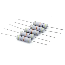 50pcs Metal Oxide Film Resistor 2Watts 100/120/150/180/200/220/240/270/300/330/360/390/430/470/510/560/620/680/750/820/910 R Ohm