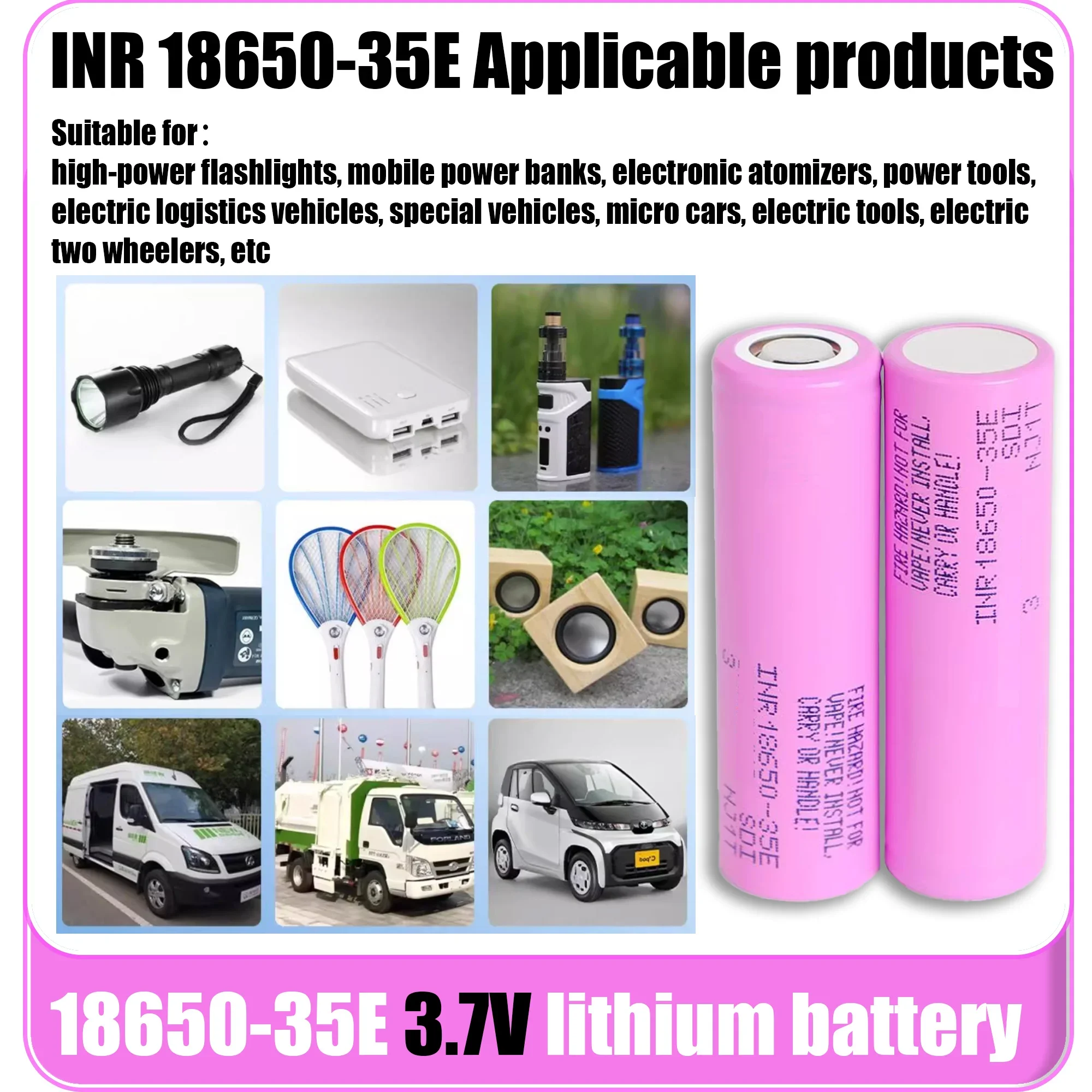 2025 حار NUEVA Batería de iones de litio قابلة للشحن الأصلي 18650 35E 3500mAh 20A descarga INR18650 3,7 فولت 3500 مللي أمبير