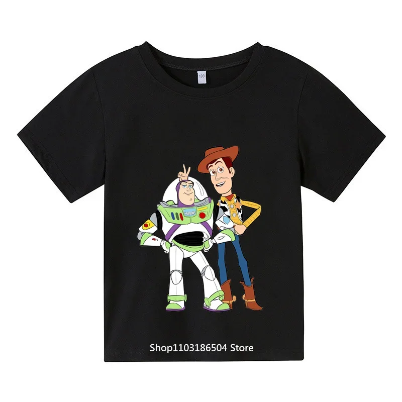 New Toy Story Summer Short Sleeved Boys Cartoon T-shirt Youth Summer Fashion children\'s clothing Sportswear Ropa