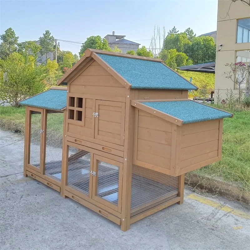 

Уличная клетка для курицы, домашний домик для курицы и утки, уличное куриное гнездо, непромокающее кроличье гнездо из цельного дерева, домик для домашних животных