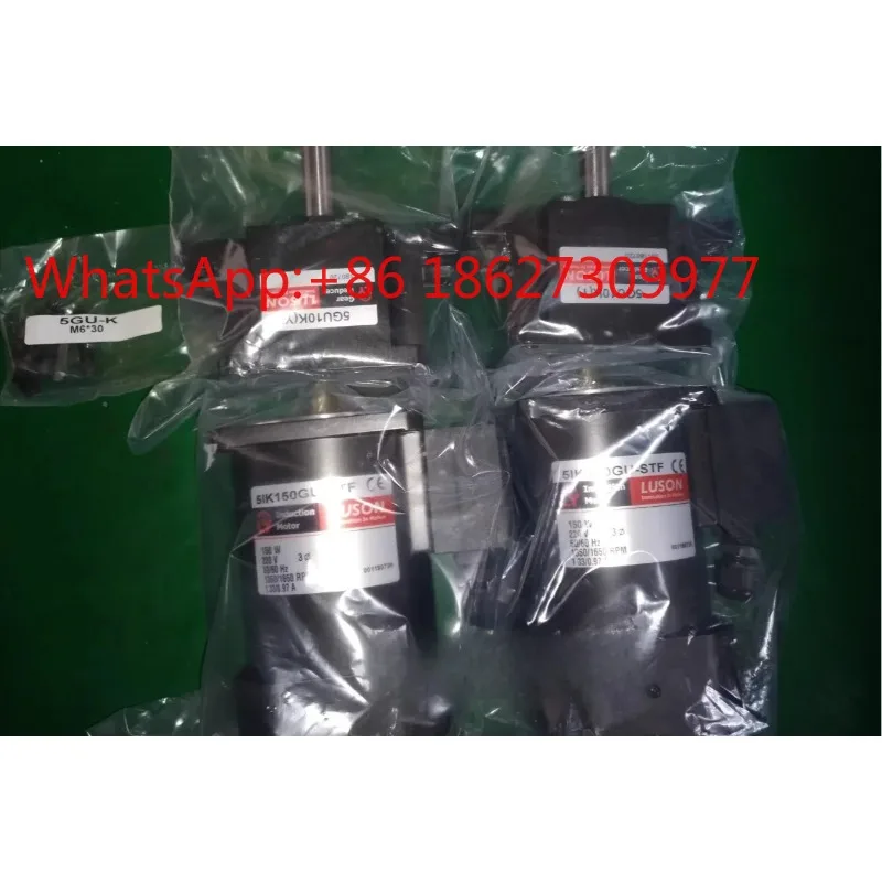 (1PCS) Taiwan machine tool magazine geared motor 5IK150GU-STF 5GU10K (Y) extended shaft